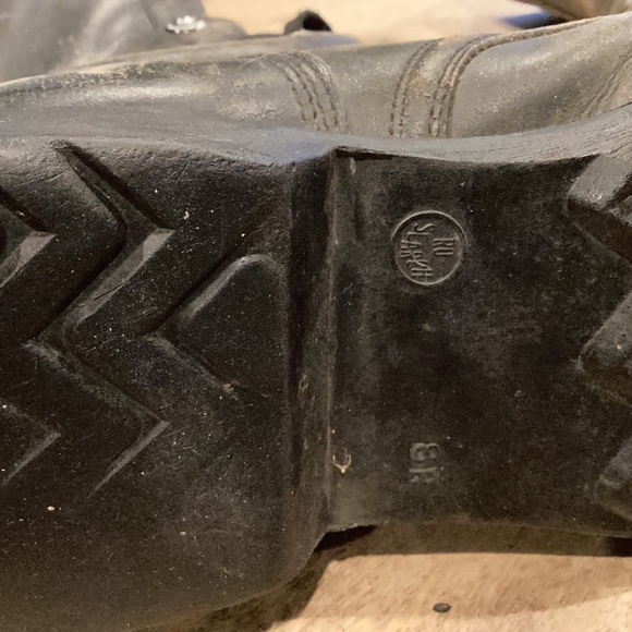 Rustic Leather Combat Boots - Picture 6 of 6